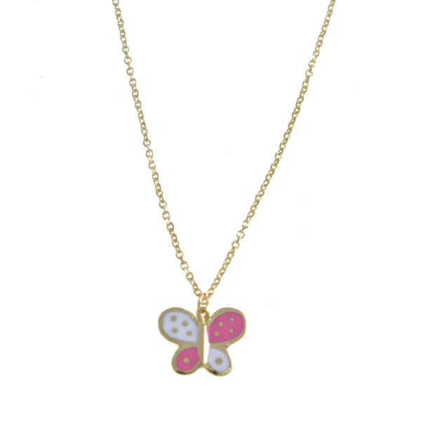 Picture of BUTTERFLY PINK ENAMEL