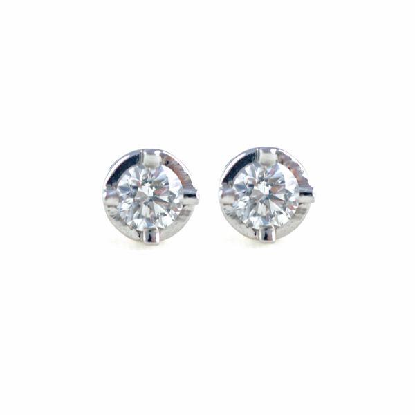 Picture of DIAMOND ROUND EARRINGS