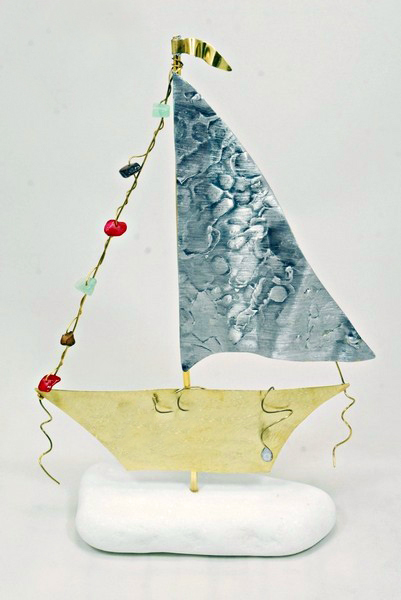 Picture of SAILING BOAT ON MARBLE BIG