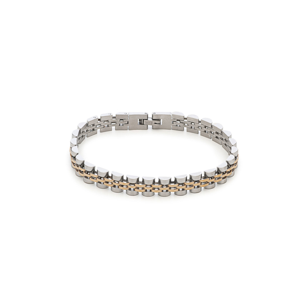 Εικόνα της STEEL BRACELET GOLD-SILVER