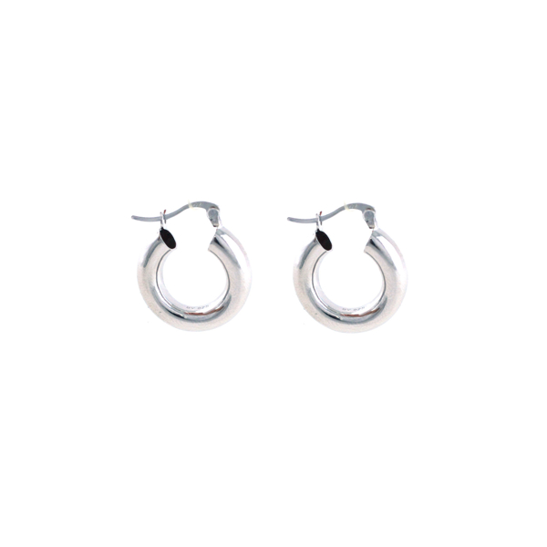 Εικόνα της SILVER MODERN HOOPS