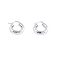 Εικόνα της SILVER MODERN HOOPS