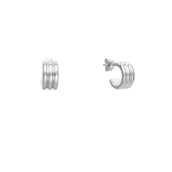 Εικόνα της TRIPLE SILVER  HOOPS