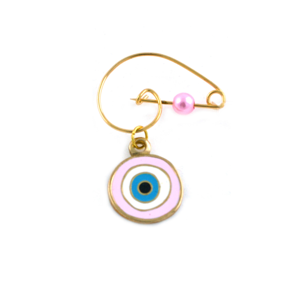 Εικόνα της PINK EYE PIN SILVER