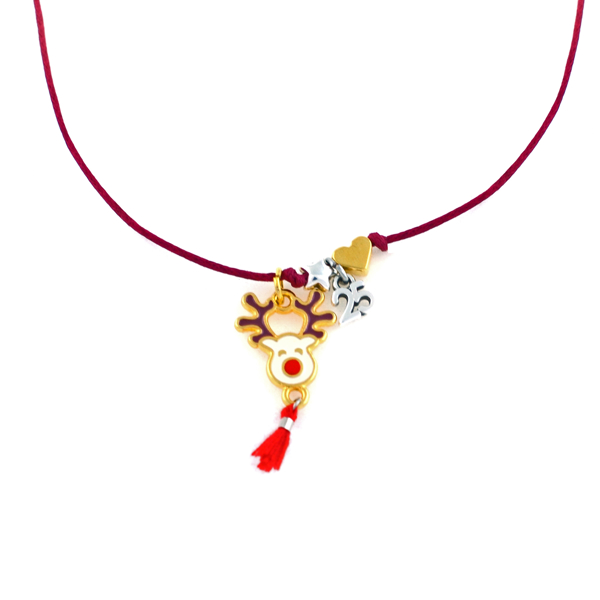 Εικόνα της REINDEER NECKLACE RED