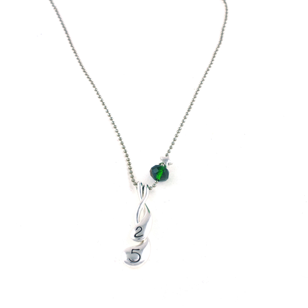 Εικόνα της CHARM HUGGING NECKLACE SILVER