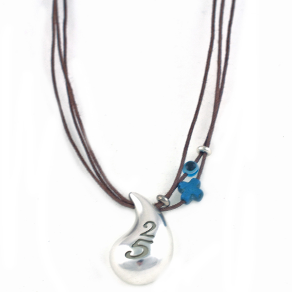 Εικόνα της CHRISTMAS DROP NECKLACE WITH EYE AND CROSS