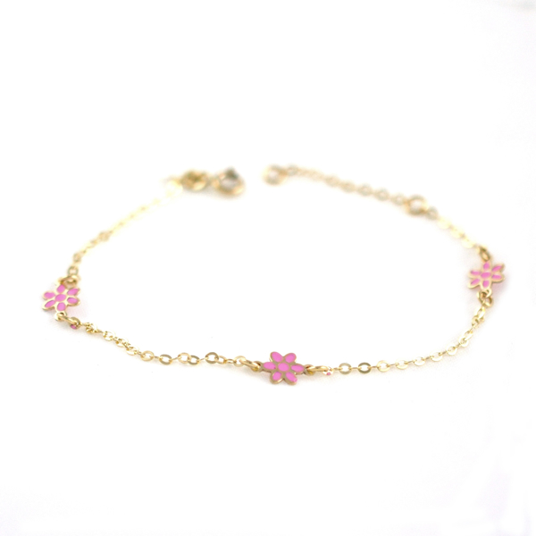 Εικόνα της PINK FLOWERS BRACELET