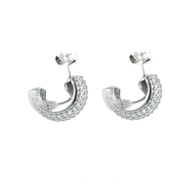 Εικόνα της DUO SILVER HOOPS