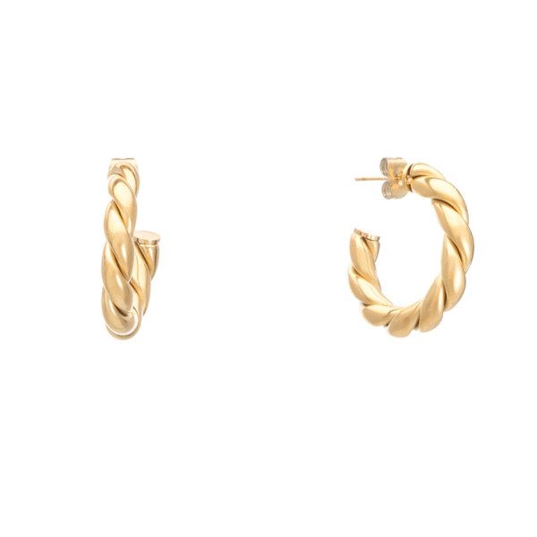 Εικόνα της STEEL HOOPS TWIST GOLD