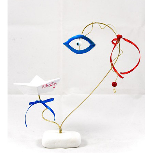 Εικόνα της EYE AND BOAT ON MARBLE