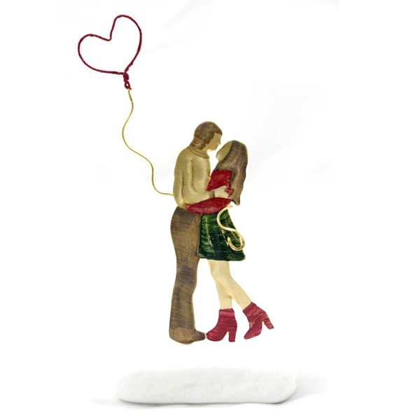 Εικόνα της HEART COUPLE ON MARBLE