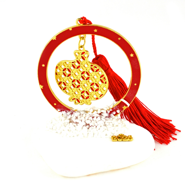 Εικόνα της RED CIRCULAR CHARM POM